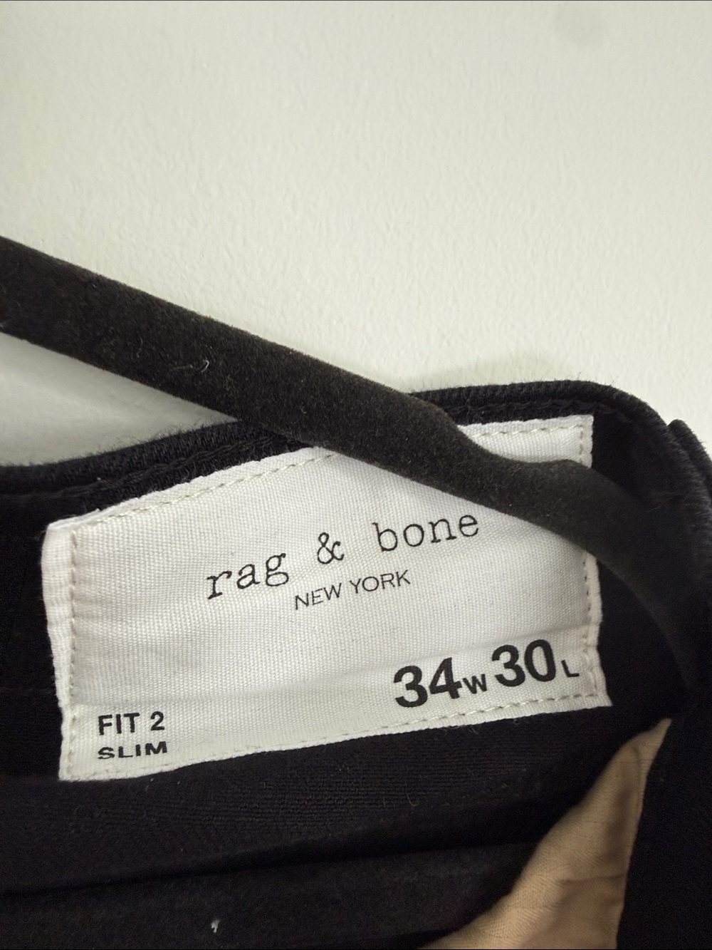 rag & bone Men's Straight Black Jeans - Picture 4 of 6